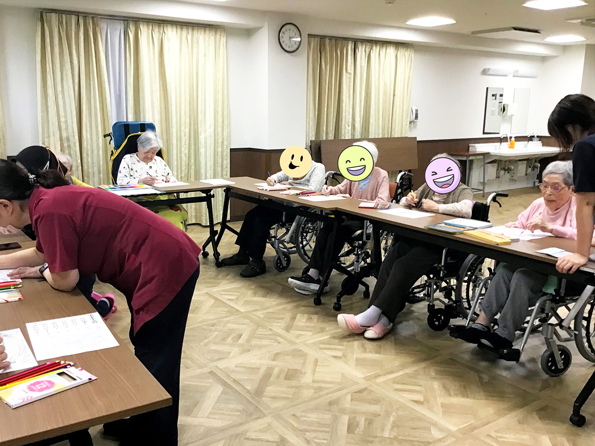 書道&塗り絵レク